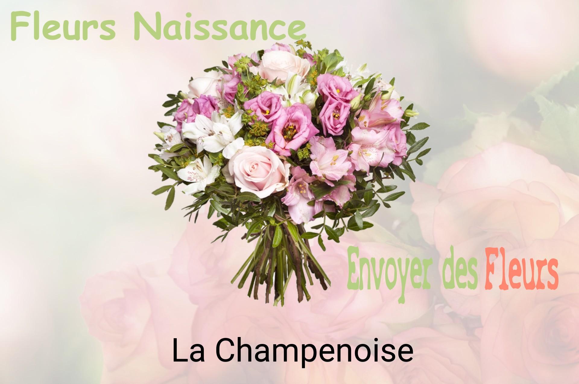 Bouquet de fleurs de naissance livré à La Champenoise